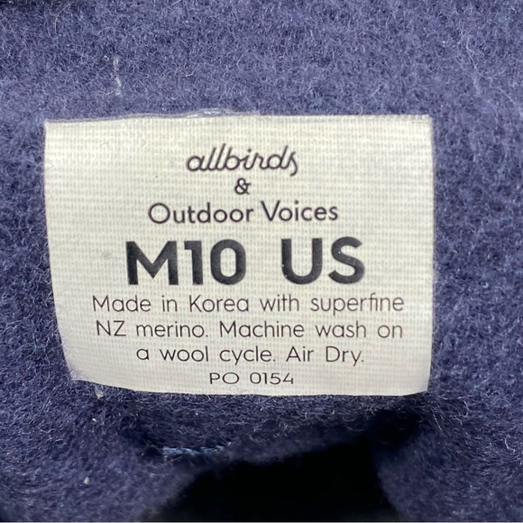 Allbird & Outdoor Voices Mens Wool Runners Color Blue SZ 10 - Picture 11 of 11